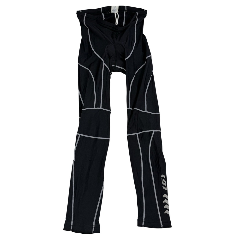 Louis Garneau Cycling Leggings Tights Men XL Black Padded ErgoZone 6mm Chamois